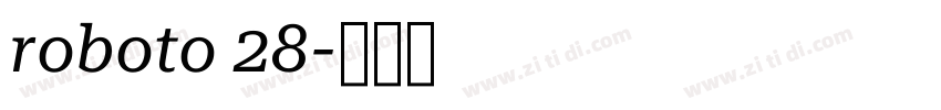 roboto 28字体转换
